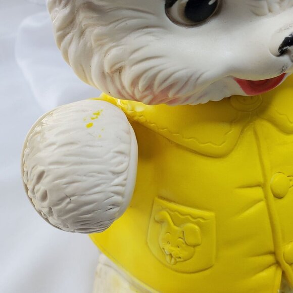 VTG 1962 Rubber Bear w/Fur Ears Edward Mobley The Arrow Rubber Co. No Squeaking - Picture 13 of 16